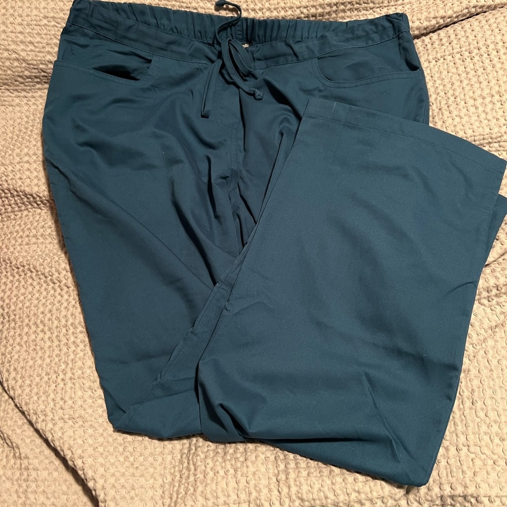 Grey's Anatomy Women's Pants - Dark Teal XL Tall